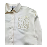 Gaelle Camicia Manica Lunga Tinta Unita con Strass per Bambina 2745CY00360 AVORIO GAELLE 