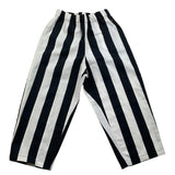 Dondup Two-Tone Pants Striped Pattern White/Black For Boys