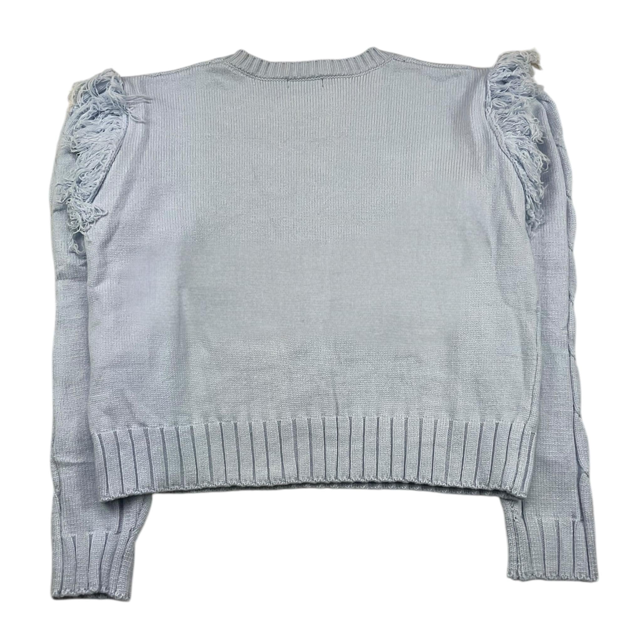 FUN & FUN maglia girocollo tinta unita cn frange Azzurro per Bambina FCJSW00049 AZZURRO FUN & FUN 