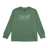 LEVI'S shirt girocollo tinta unita con stampa logo Verde per Bambino 8EL184 VERDE LEVI'S 