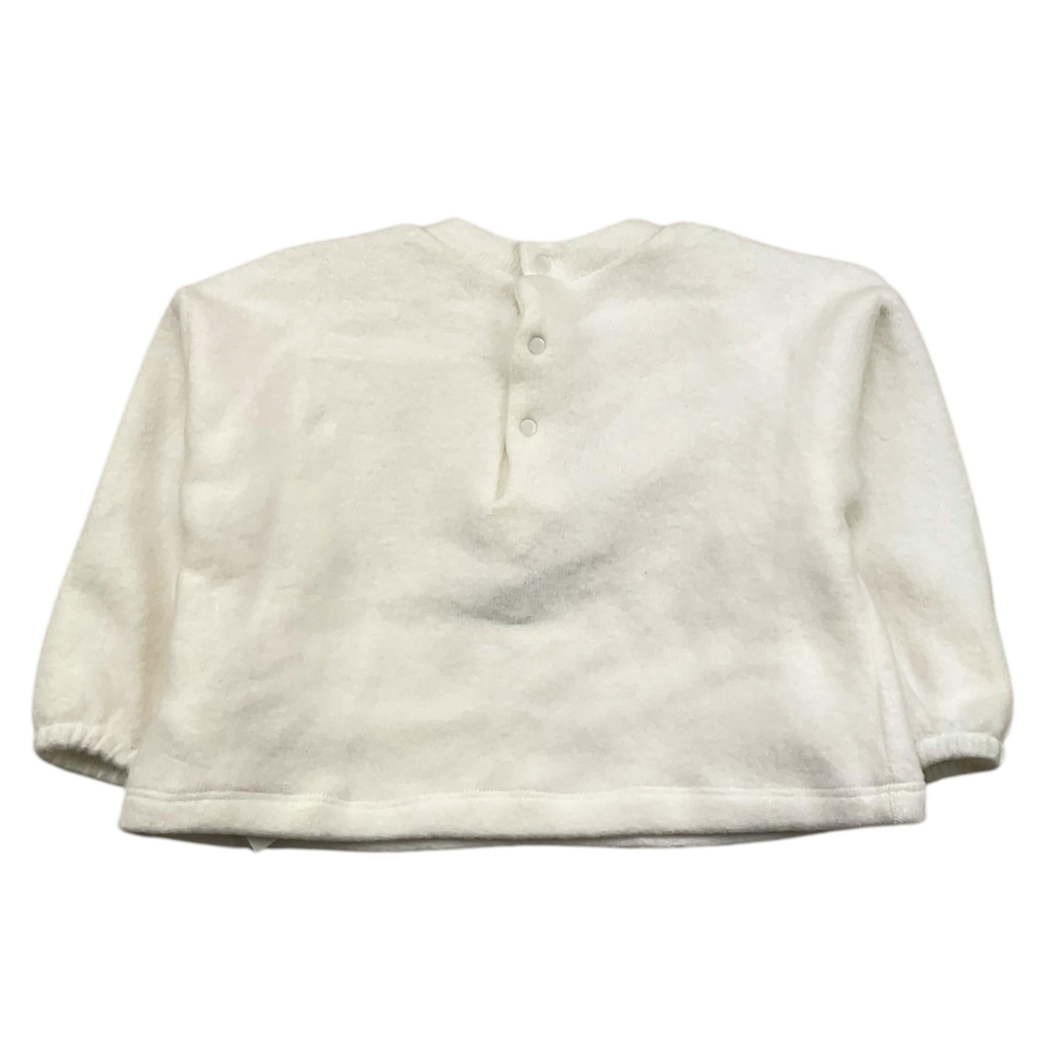 LE BEBE' maglia girocollo tinta unita con fiocco Panna per Neonata LBG6047 PANNA LE BEBE' 