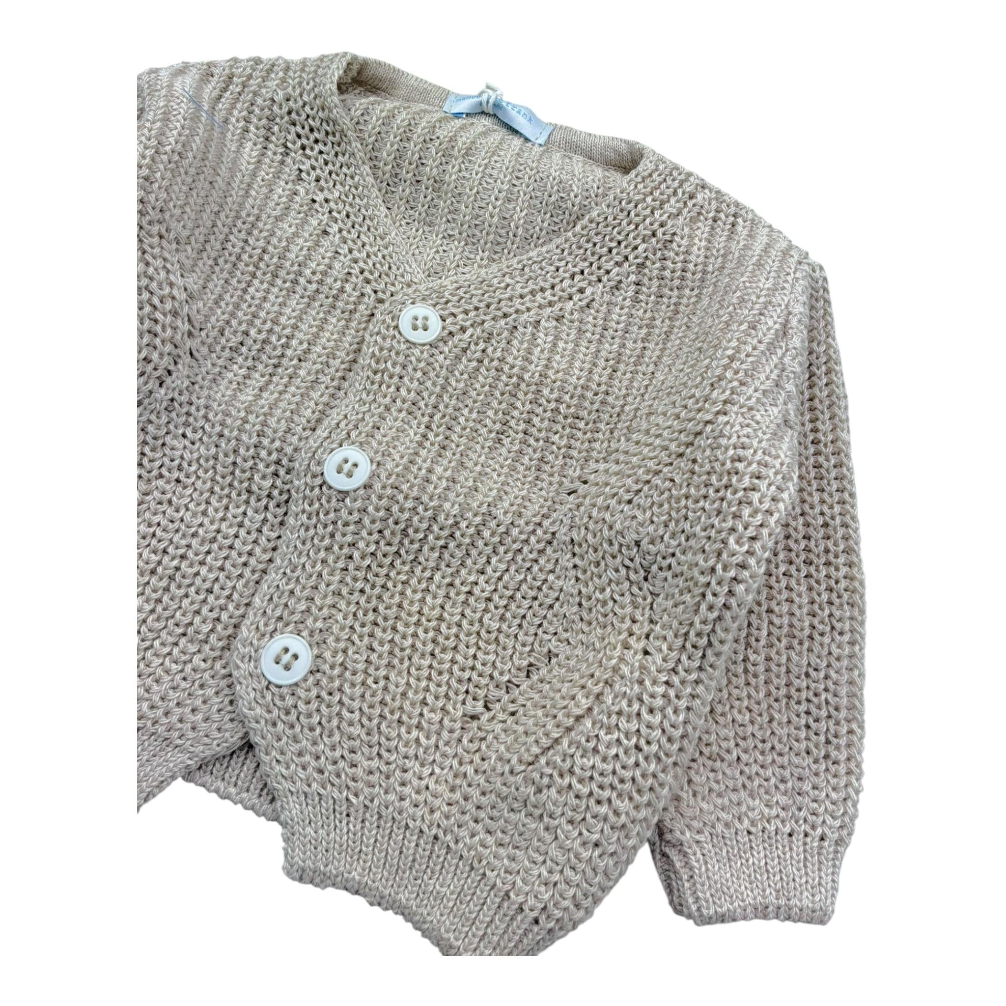 Manuel & Frank Cardigan Tinta Unita  per Neonato MF4178I BEIGE MANUEL & FRANK 