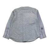 Dondup Solid Color Long Sleeve Shirt with Korean Collar Light Blue for Boys