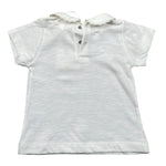 Lalalu' T-Shirt Tinta Unita con Colletto per Neonata TSL11P BIANCO LALALU' 