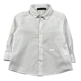 Daniele Alessandrini Camicia Manica Lunga Tinta Unita con Logo per Neonato 1295C00267 BIANCO DANIELE ALESSANDRINI 