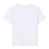 Dkny T-Shirt Tinta Unita con Stampa per Bambina D62305 BIANCO DKNY 