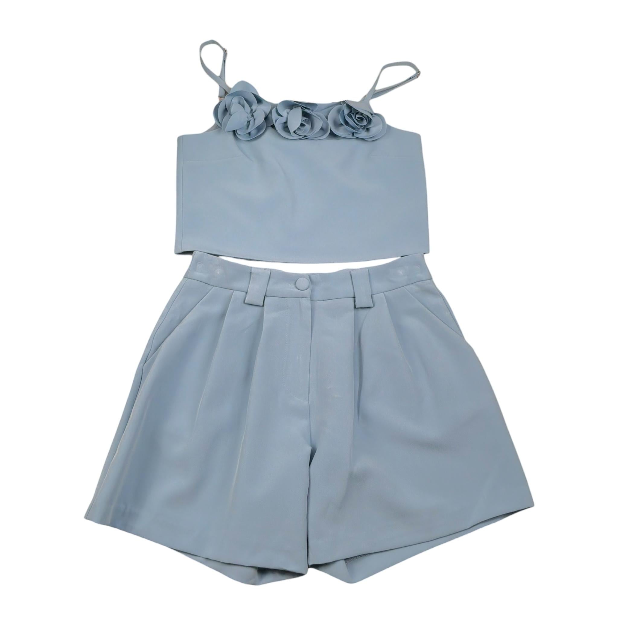 Fun & Fun Completo 2 Pezzi Body-Short Bicolore per Bambina FCJSO1112 AZZURRO FUN & FUN 