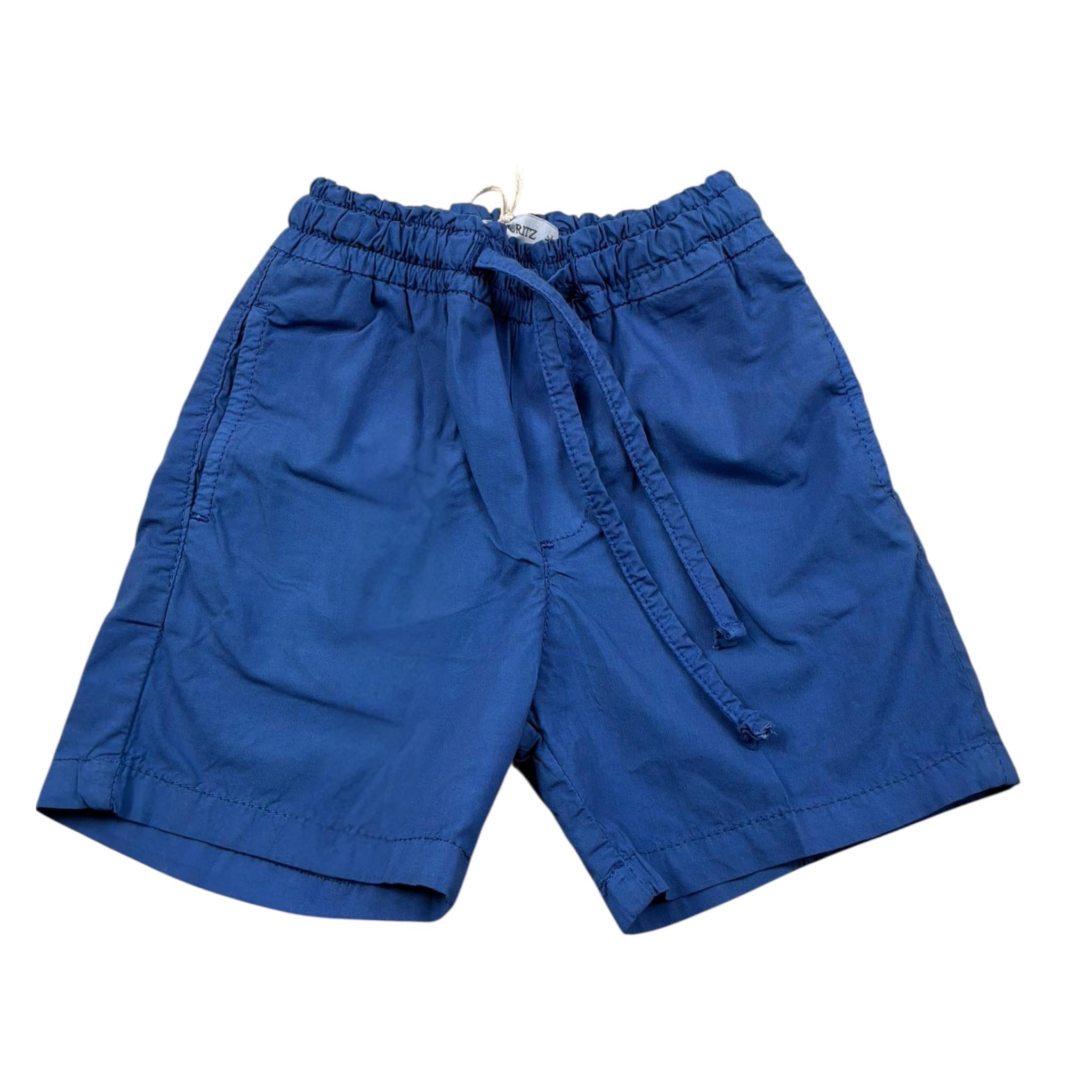 Manuel Ritz Bermuda Tinta Unita con Elastico In Vita per Neonato MR3019X BLU MANUEL RITZ 