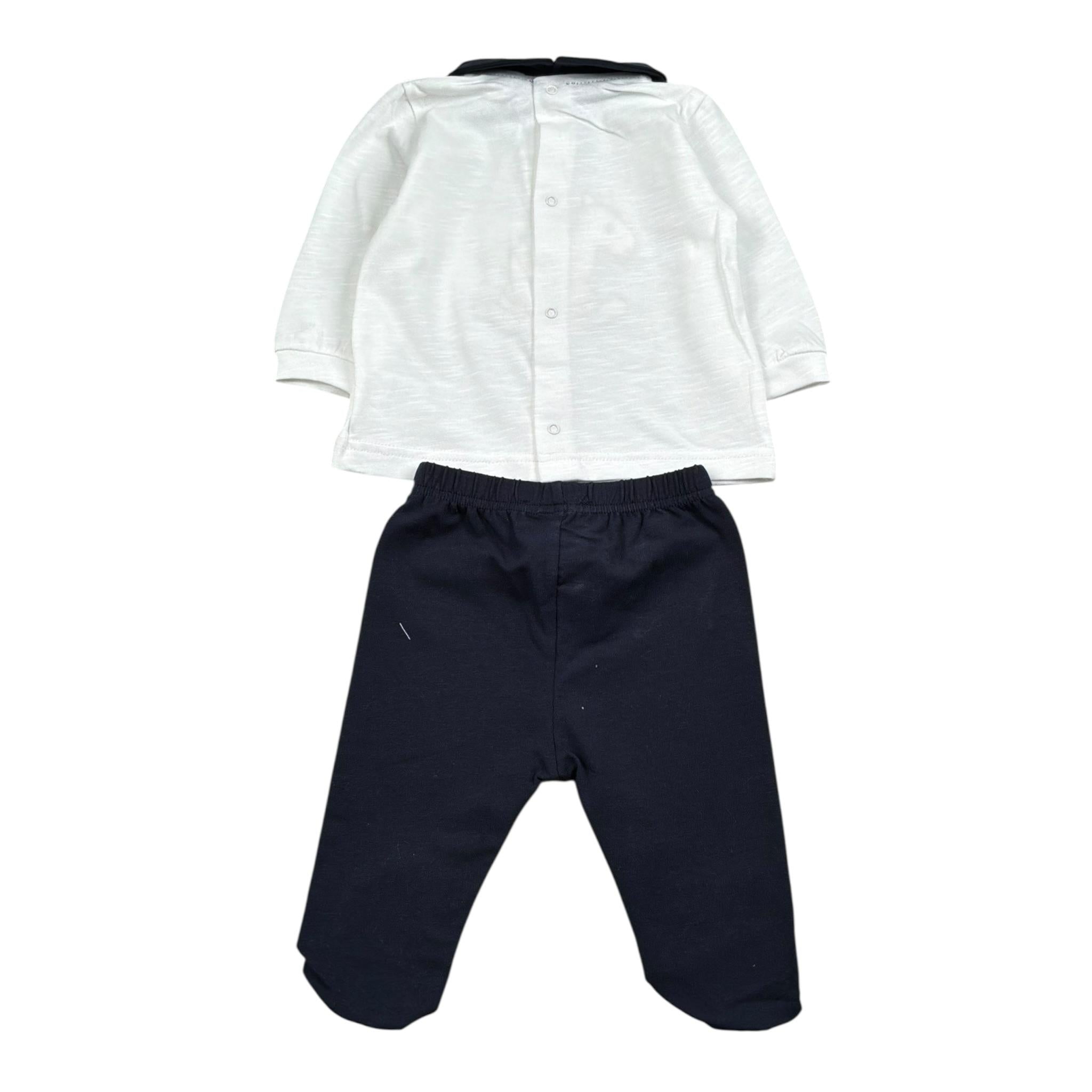 Lalalu' Completo 2 Pezzi Shirt-Ghettina Bianco per Neonato CPL6P BIANCO LALALU' 