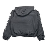 Disclaimer Plain Zip Up Hooded Jacket With Black Print For Boys