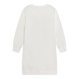 MOSCHINO abito felpa manica lunga girocollo tinta unita con stampa logo Bianco per Bambina HDV0FEX BIANCO MOSCHINO 