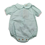 Wedoble Body Mezza Manica Fantasia Quadretti per Neonata V2505916X VERDE ACQUA WEDOBLE 