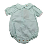 Wedoble Body Mezza Manica Fantasia Quadretti per Neonata V2505916X VERDE ACQUA WEDOBLE 