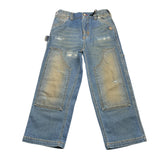 Berna Jeans Solid Color With Elastic Waist Blue For Boys
