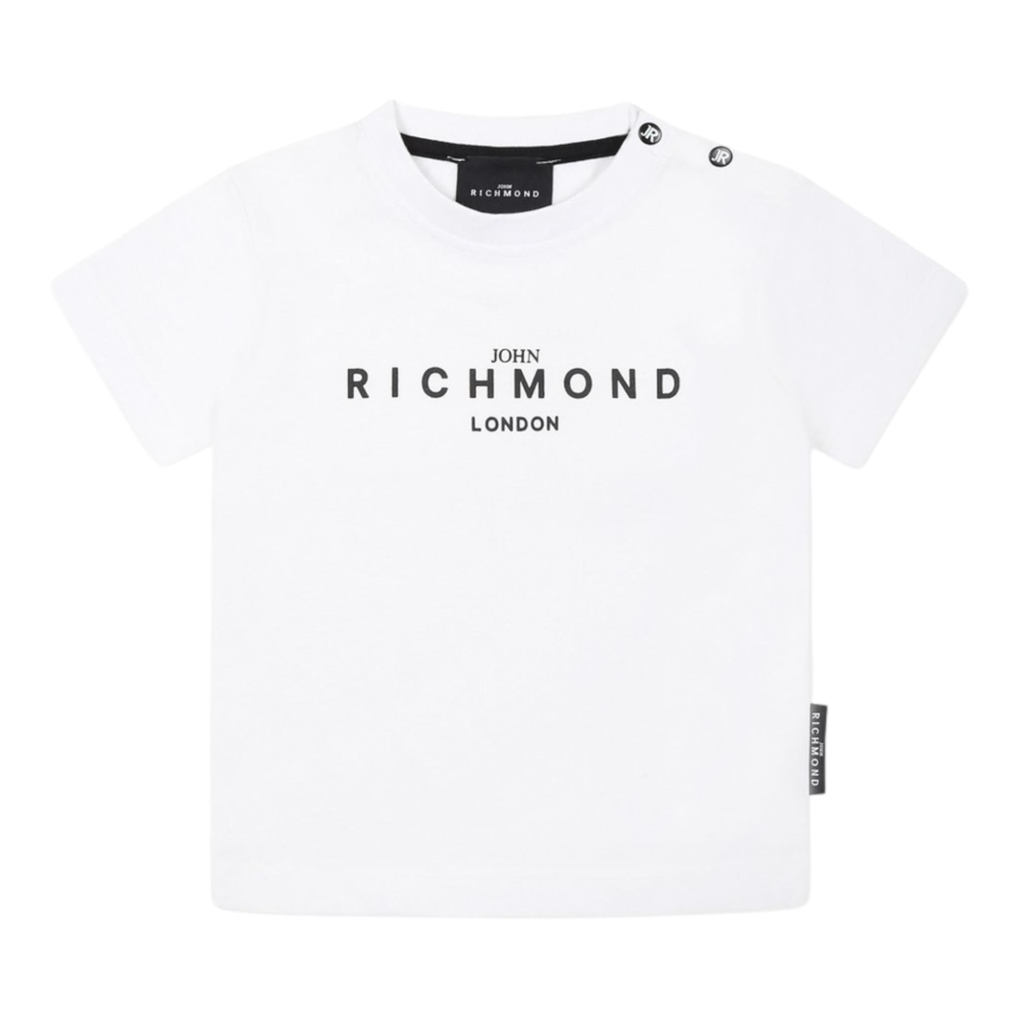 John Richmond T-Shirt Girocollo tinta unita con Stampa Bianco per Neonato RIP25014TSXXXX BIANCO JOHN RICHMOND 