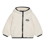 DIESEL giubbino teddy tinta unita cn cappuccio Panna per Neonato K00557 PANNA DIESEL 