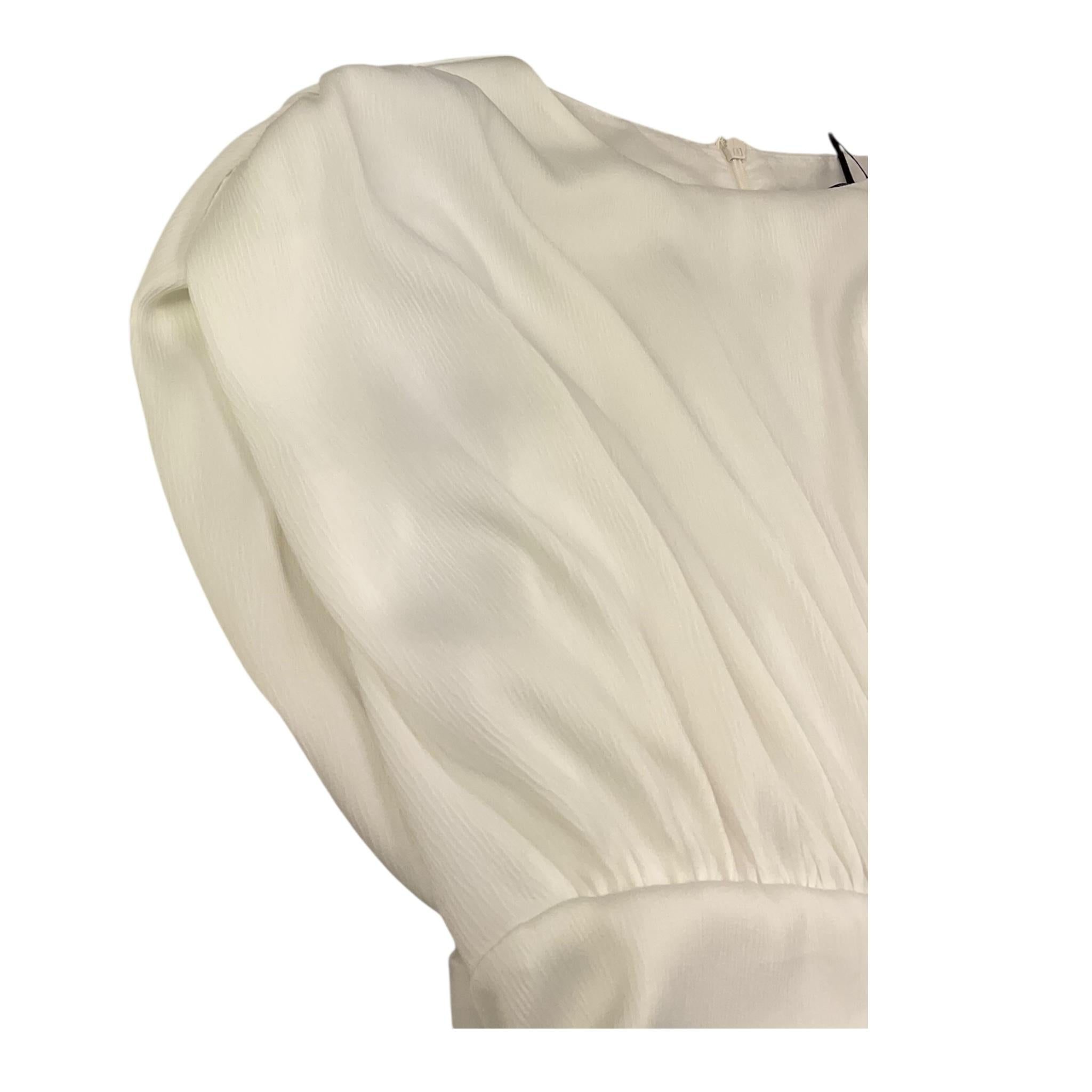 Fun & Fun Abito Mezza Manica Tinta Unita per Bambina FJDR01568 BIANCO FUN & FUN 