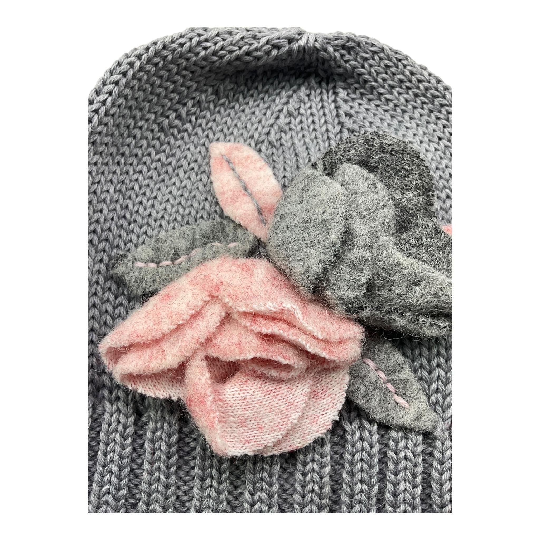 CATYA cappello tinta unita con applicazione Grigio per Bambina 923673 GRIGIO CATYA 