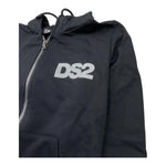 DROPSEASON2 felpa con zip e cappuccio tinta unita Nero per Bambino FW242K36X NERO DROPSEASON2 