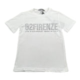 G2Firenze T-Shirt tinta unita con Stampa Bianco per Bambino 00602 BIANCO G2FIRENZE 