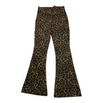 SAINT BARTH leggins tinta unita con fantasia maculata modello a zampa Marrone per Bambina ANRA002 MARRONE SAINT BARTH 
