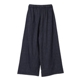 Aspesi Pantalone Modello A Palazzo con Fantasia A Righe per Bambina S25075PLN1007 BLU ASPESI 