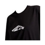 Dsquared2 T-Shirt Girocollo Tinta Unita con Stampa per Bambino DQ2941 NERO DSQUARED2 