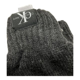 CALVIN KLEIN guanti tinta unita con logo Grigio per Bambina U00525 GRIGIO CALVIN KLEIN 