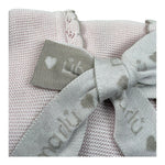 Marlu' Coperta Tinta Unita con Fiocco per Neonata ELCUORE ROSA MARLU' 