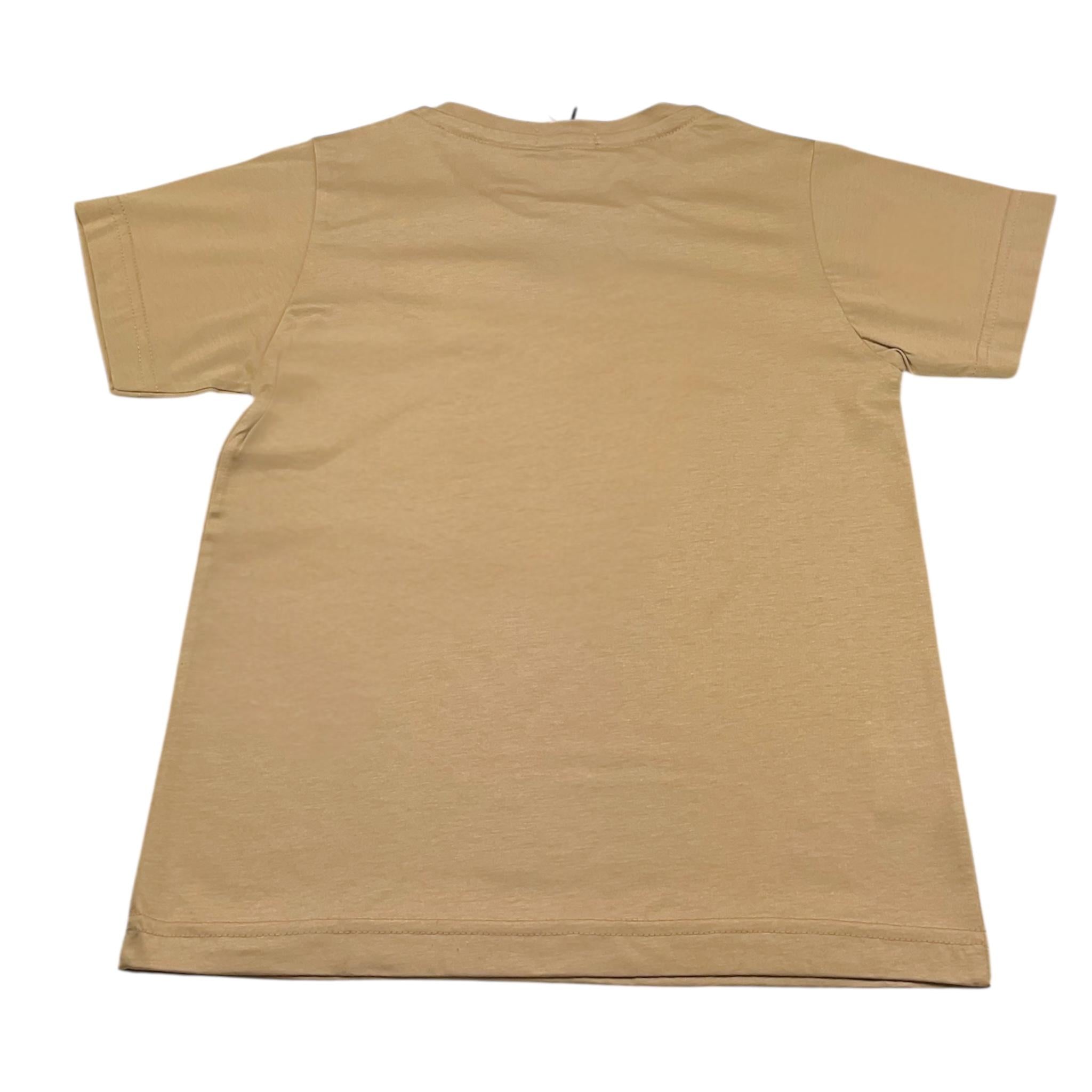 Emanuel Pris T-Shirt Girocollo Tinta Unita  per Bambino ETS3136R BEIGE EMANUEL PRIS 