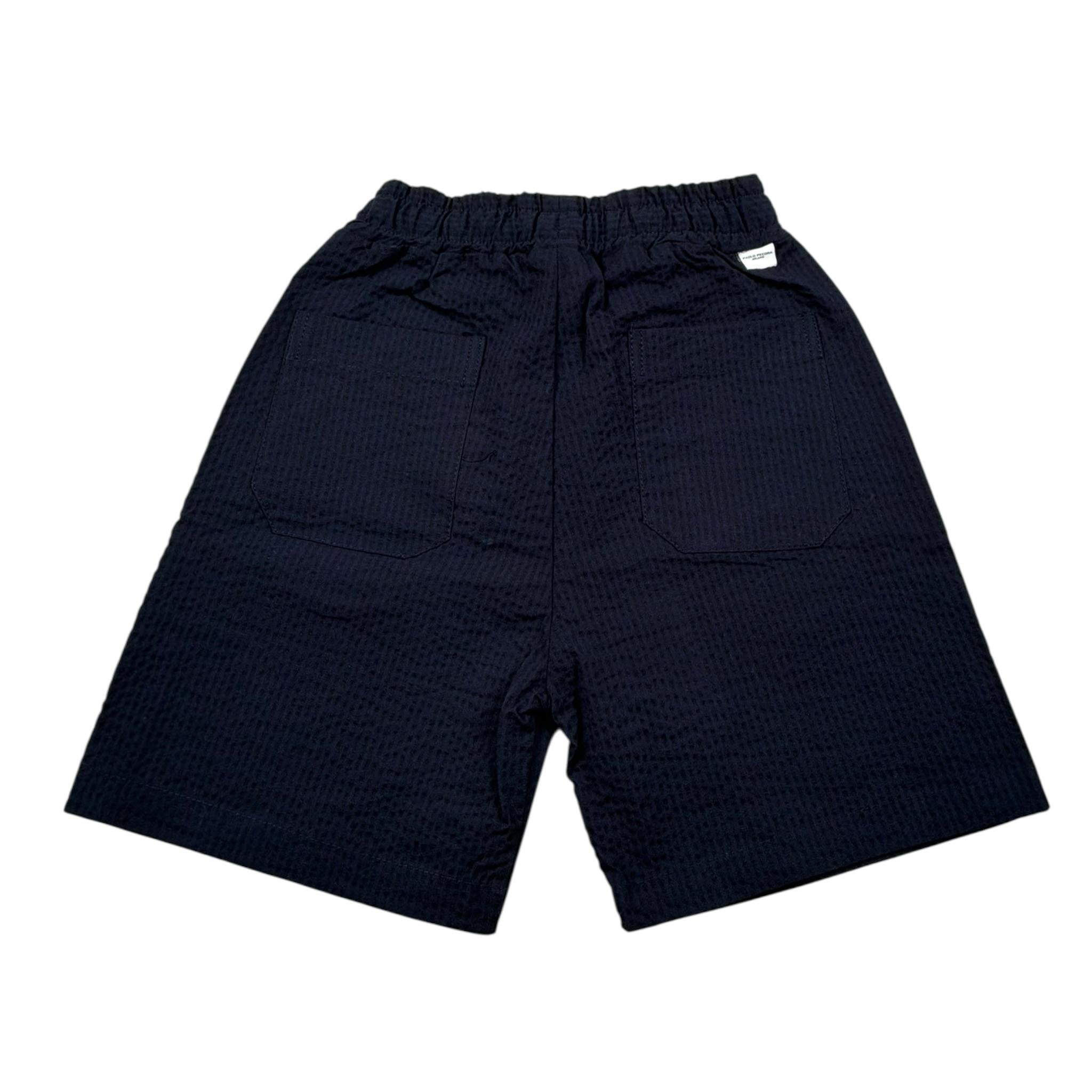 Paolo Pecora Bermuda Tinta Unita con Elastico In Vita per Bambino PP3710 BLU PAOLO PECORA 