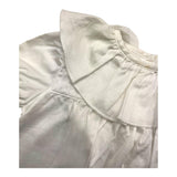 Wedoble Cream Solid Color Half Sleeve Shirt For Baby Girl
