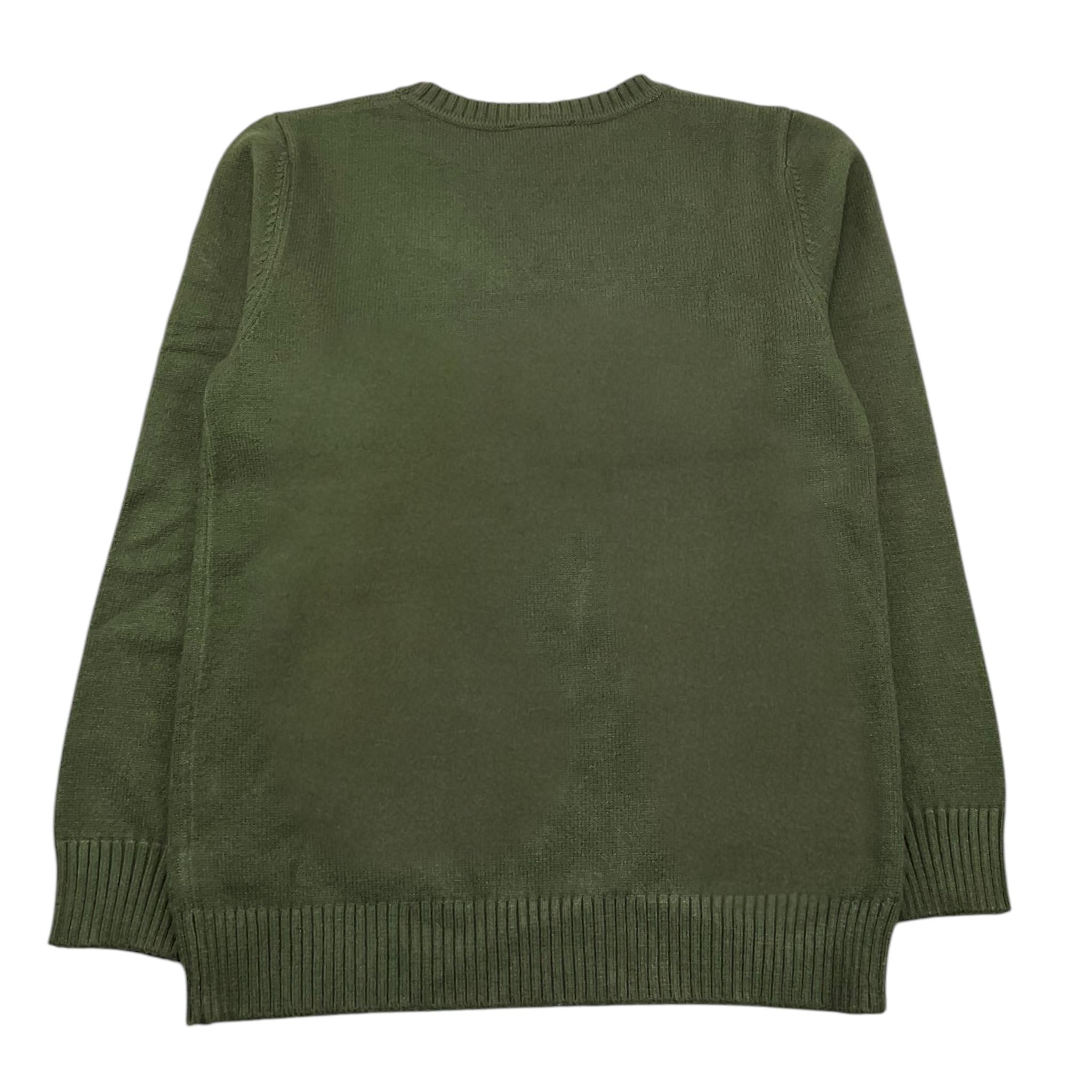 NEVER TOO maglia girocollo tinta unita Verde per Bambino NT1739R VERDE NEVER TOO 