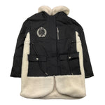 JOHN RICHMOND parka tinta unita con cappuccio teddy Nero per Bambina RBA25138PK NERO JOHN RICHMOND 