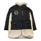 JOHN RICHMOND parka tinta unita con cappuccio teddy Nero per Bambina RBA25138PK NERO JOHN RICHMOND 