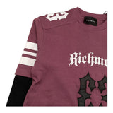 JOHN RICHMOND shirt girocollo maniche in contrasto effetto t-shirt Vinaccio per Bambino RBA25072TS VINACCI JOHN RICHMOND 