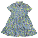 Saint Barth Abito Mezza Manica Stampa Fantasia Floreale per Bambina MSSS0001 BLU SAINT BARTH 