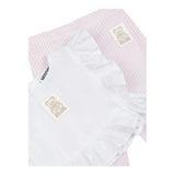 Moschino Completo 2 Pezzi Camicia-Pantalone per Neonata MDG01LY BIANCO/ROSA MOSCHINO 