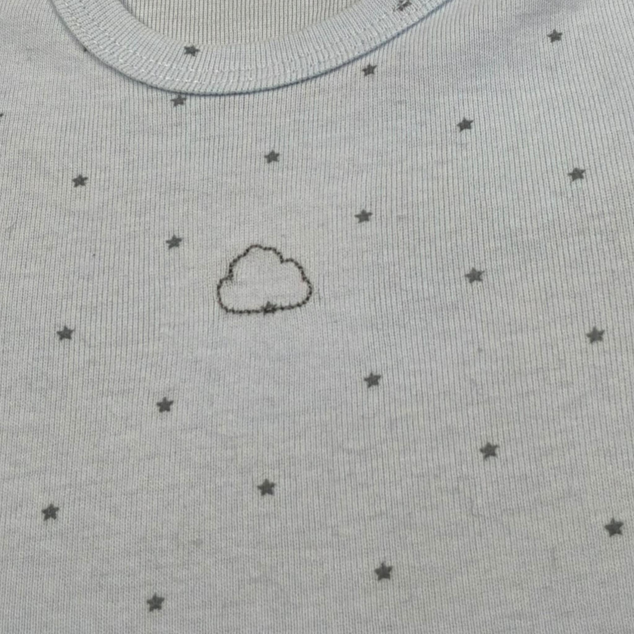 Mayoral Body Tinta Unita Mezza Manica con Stampa per Neonato 2761 AZZURRO MAYORAL 