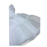 Le Bebe' Abito Tinta Unita Cerimonia per Neonata LBG6391 BIANCO LE BEBE' 