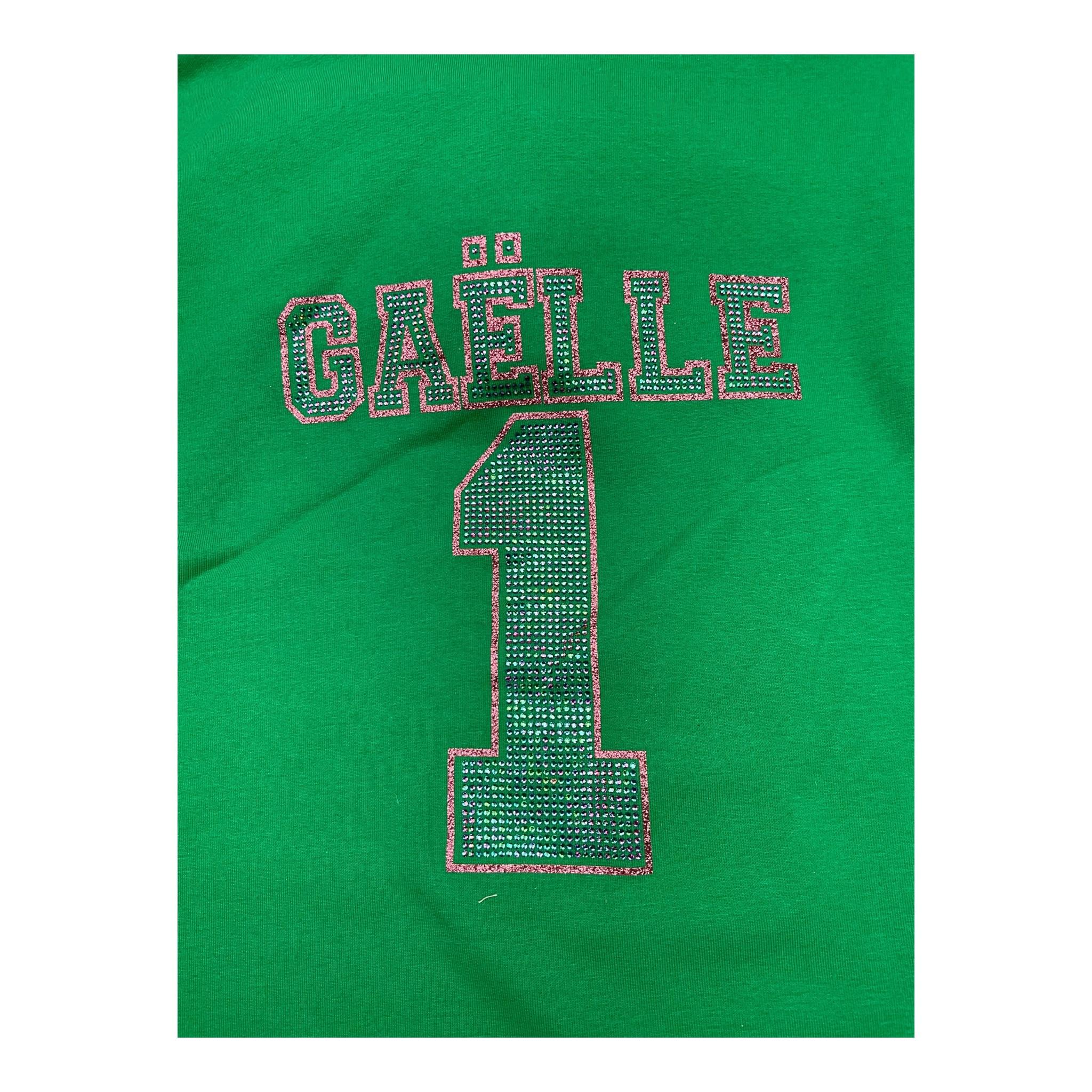 GAELLE abito manica lunga con cappuccio tinta unita con brillantini Verde per Bambina 2741VF00343X VERDE GAELLE 