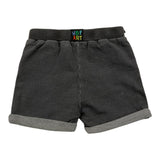 Losan Bermuda In Fleece Solid Color Gray For Newborn
