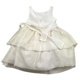 La Stupenderia Ceremonial Dress Giromanic Solid Color With Ivory Applique For Girls