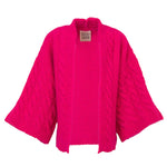 DOU DOU cardigan tinta unita manica larga  Fuxia fluo per Bambina DV9A40 FUXIA FLUO DOU DOU 