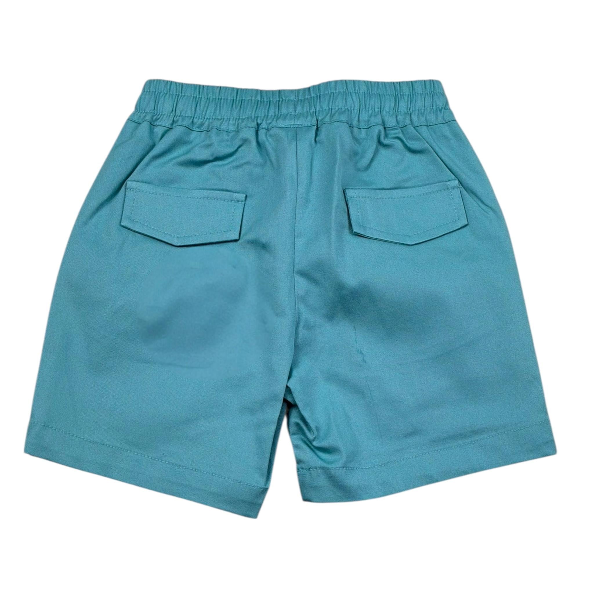 Daniele Alessandrini Bermuda Tita Unita con Elastico In Vita per Bambino 1296S00238JXX VERDE DANIELE ALESSANDRINI 