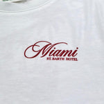 Saint Barth T-Shirt Girocollo Tinta Unita con Stampa per Bambino 00385L BIANCO SAINT BARTH 