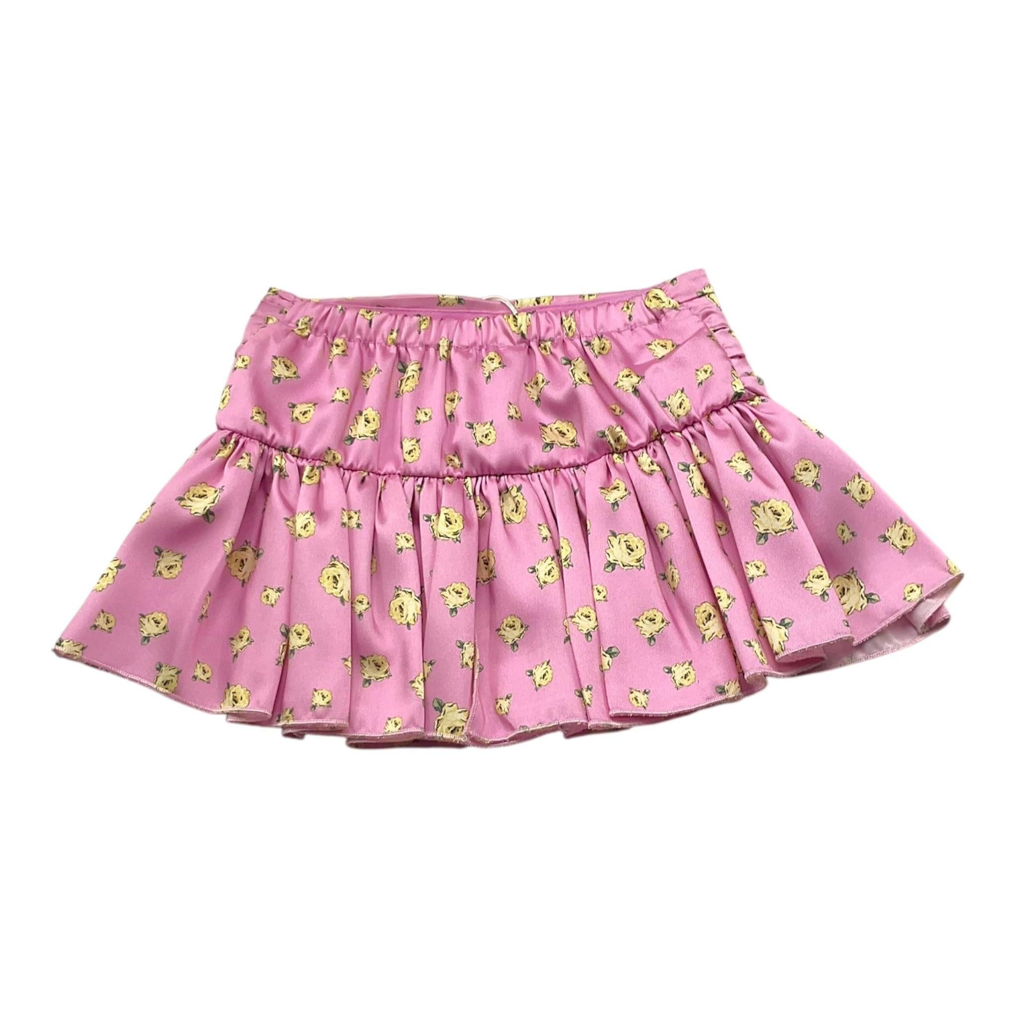 M+E' Gonna Tinta Unita con Stampa per Neonata UE1745N ROSA M+E' 