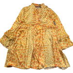 Just Cavalli Abito Manica Lunga Tinta Unita con Stampe Baci per Bambina JGP26203VE GIALLO JUST CAVALLI 