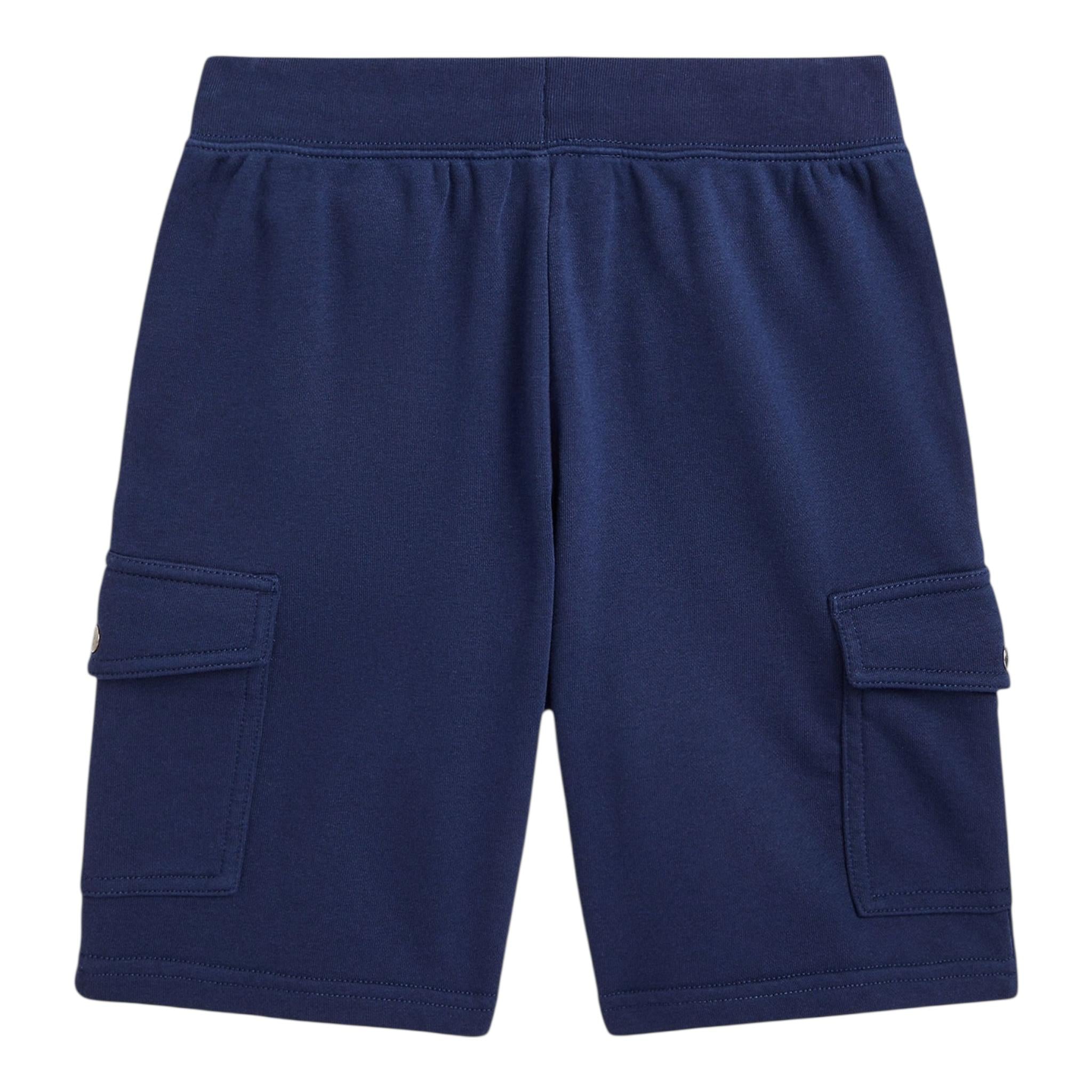Ralph Lauren Bermuda Tuta Tinta Unita con Logo per Bambino 322958158002 BLU RALPH LAUREN 