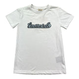 Trussardi T-Shirt Girocollo Tinta Unita con Stampa per Bambino TBP26041TS BIANCO TRUSSARDI 